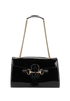 Medium Emily, &pound;495, Handbags, Black, Patent Leather, Front view